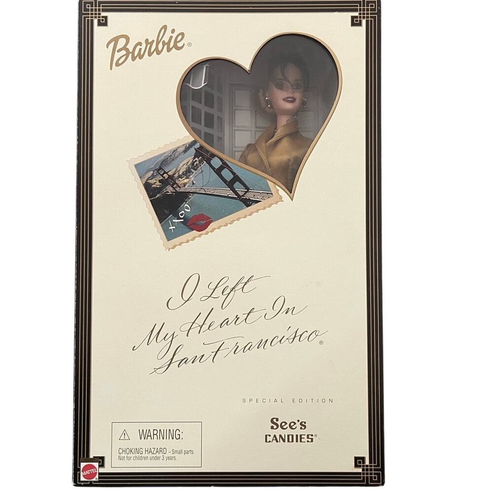 2001 Barbie Left My Heart In San Francisco See's Candy NRFB Mattel 53487